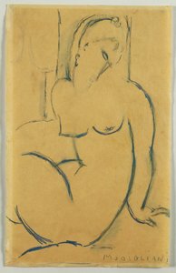 Mulher sentada, 1914 de Amedeo Modigliani