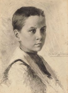 Autorretrato, 1899. de Amedeo Modigliani