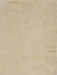 Esboço de Minnie Pinniken na Pastelaria (caneta e tinta em papel de wove) de Amedeo Modigliani