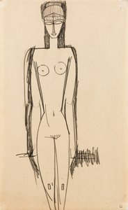Nu em pé; Não está de pé, c.1910-1911