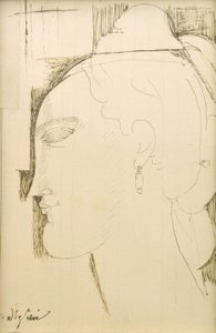 Cabeça de mulher de Amedeo Modigliani