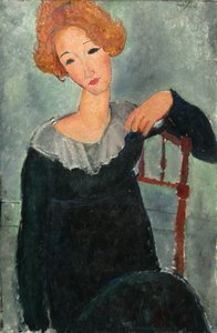 Mulher com cabelo vermelho de Amedeo Modigliani