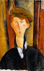 Jovem com boné de Amedeo Modigliani