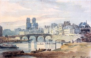 Notre-Dame de Paris da Ilha Saint-Louis, 1819