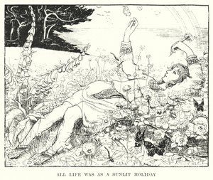 Toda a vida foi como umas férias ao sol (gravura) de Amelia M. (attr.to) Bowerley or Bauerle