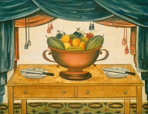 Tigela de Frutas de American 19th Century