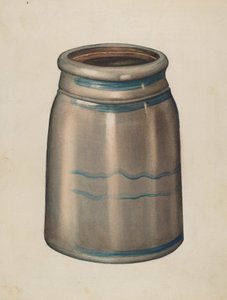 Jarra de barro de American 20th Century