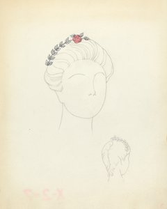 Ornamento de cabelo de American 20th Century
