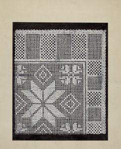 Renda Hardanger de American 20th Century