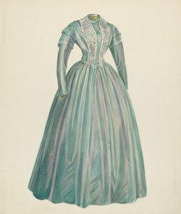 Vestido de Tafetá Lavanda de American 20th Century