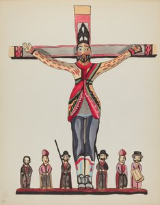 Gravura 29: Santo Acácio: Do Portfólio "Desenhos Coloniais Espanhóis do Novo México" de American 20th Century