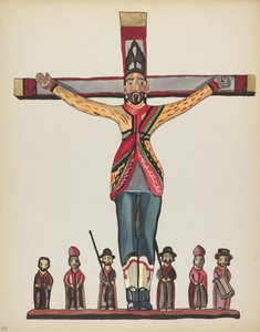 Gravura 29: Santo Acácio: Do Portfólio "Desenhos Coloniais Espanhóis do Novo México" de American 20th Century