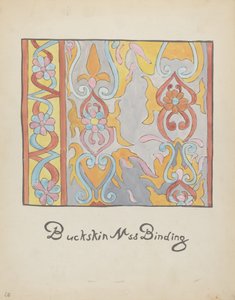 Ilustração 48: Design de pele de gamo: do portfólio "Desenhos coloniais espanhóis do Novo México" de American 20th Century