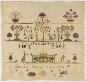 Sampler de American Elizabeth Rowe Terry