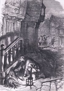 Detecção de um incendiário, ilustração de Cassell History of the United States publicada por Cassell, Petter & Galpin, c.1900 (litho) de American English school