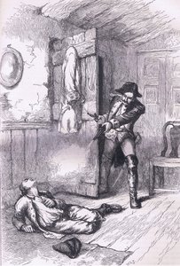 A atrocidade do Fanning: Assassinato de um plantador americano, ilustração de Cassell History of the United States publicada por Cassell, Petter & Galpin, c.1900 (litho)