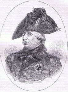 Rei Jorge III, ilustração de Cassell History of the United States publicada por Cassell, Petter & Galpin, c.1900 (litho) de American English school
