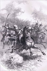 A carga da Pulaski, ilustração da História dos Estados Unidos de Cassell publicada por Cassell, Petter & Galpin, c.1900 (litho)