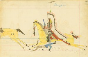 Pega, Lobo Uivante, Cheyenne do Sul de American Native