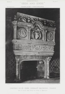 Lareira: Chateau De St Ouen, Chemaze, Mayenne, França (foto a p/b) de American Photographer (after)