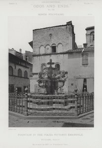 Fonte na Piazza Vittorio Emanuele, Viterbo, Itália (foto a p/b) de American Photographer (after)