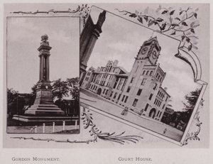 Monumento Gordon; Casa do Tribunal (foto p/b) de American Photographer (after)