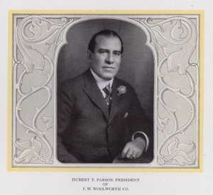 Hubert T Parson, Presidente de F Woolworth Co (foto a p/b) de American Photographer (after)