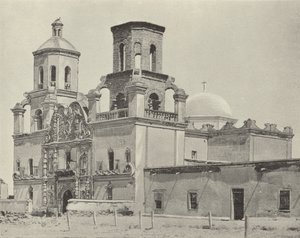 Missão San Xavier Del Bac, Arizona (foto a p/b) de American Photographer (after)