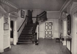 Monte Vernon: Mansão Interior, Hall Central (foto a p/b) de American Photographer (after)