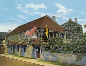 Casa mais antiga dos EUA, St Francis Street, St Augustine, Florida (foto)