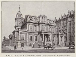 Philadelphia: Union League Club, South Broad, de Sansom à Moravian Street (foto a p/b) de American Photographer (after)