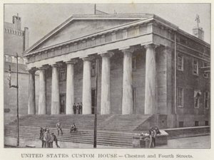 Philadelphia: United States Custom House, Chestnut e Fourth Streets (foto a p/b) de American Photographer (after)