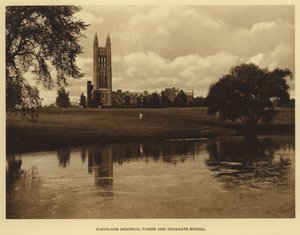 Universidade de Princeton: Cleveland Memorial Tower and Graduate School (foto a p/b) de American Photographer (after)