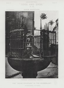 A "Goose Fountain", em Gansemarkt, Nuremberga, Baviera (foto a p/b) de American Photographer (after)