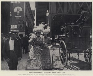 A Dier Perplexity, Settling with the Cabby (foto a p/b) de American Photographer