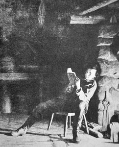 Abraham Lincoln (1809-65) quando jovem (foto a p/b) de American Photographer