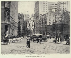 Início da Broadway em 1899 (foto a p/b) de American Photographer
