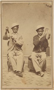 "Bell Boys at the Barrett House, Burlington, Iowa",c. 1863 (foto) de American Photographer