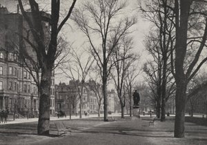 Boston: Commonwealth Avenue (fotografia a preto e branco) de American Photographer