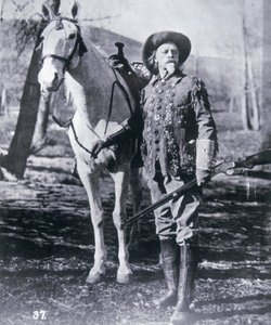 Buffalo Bill Cody (1846-1917) nos seus últimos anos (foto a p/b) de American Photographer
