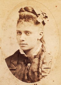 Carte de visite de jovem mulher afro-americana, c.1880 de American Photographer