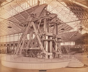 Corliss Engine, Exposição Internacional do Centenário, Filadélfia, 1876 (albumen print) de American Photographer