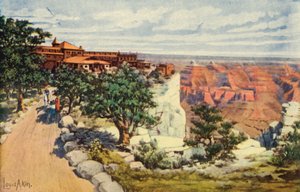 Hotel El Tovar na Margem, Parque Nacional do Grand Canyon (fotografia a cores) de American Photographer