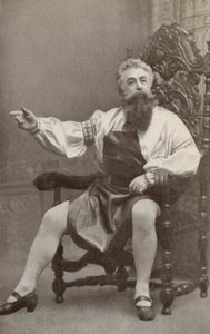 Emil Fischer, no papel de Hans Sachs, em "Die Meistersinger Von Nurnburg" (fotografia a preto e branco) de American Photographer