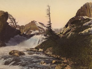Parque Nacional Glaciar: Cataratas McDermott e Montanha Gould (foto colorida) de American Photographer