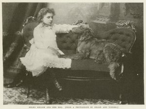 Helen Keller e seu cachorro de American Photographer