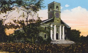 Igreja de Kawaihao, Honolulu (fotografia a cores) de American Photographer