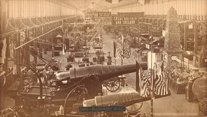 Krupps Guns, exposição alemã, Exposição Internacional do Centenário, Filadélfia, 1876 (impressão de albúmen de prata) de American Photographer