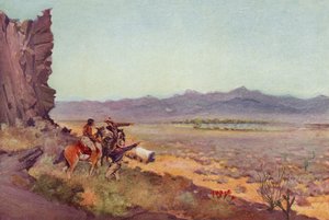 Miragem no deserto, Arizona (foto colorida)