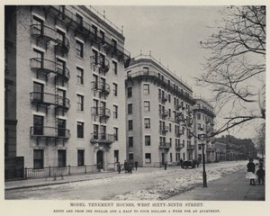 Moradias Modelo Tenement Houses, West Sixty-Ninth Street (foto a p/b) de American Photographer